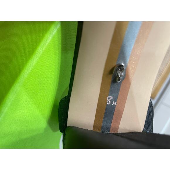 Sam Edelman Yanelli Embellished Ankle Strap Sandals Black Silk Size 8.5 NIB - Picture 10 of 12